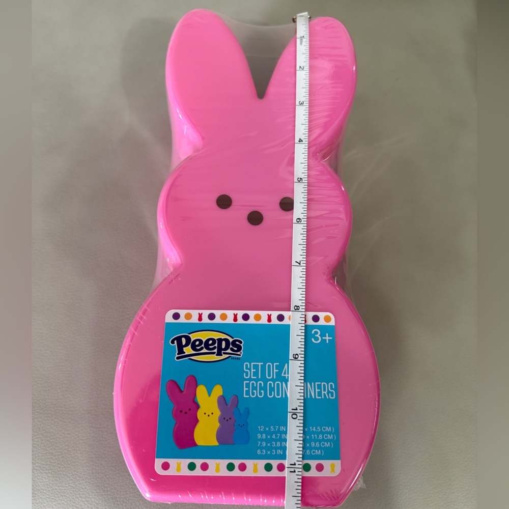 NWT - LIMITED EDITION PEEPS PINK Set - with 4 Nesting Peeps, Plush & Tote - Picture 2 of 12